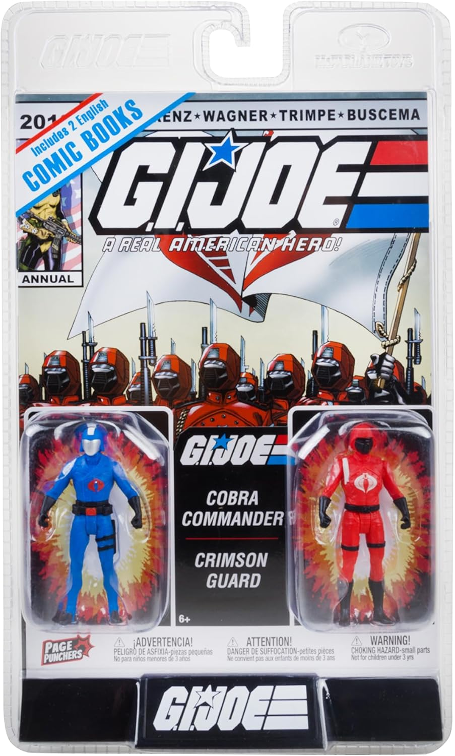 Mcfarlane Toys - G.I. Joe Page Punchers 2Pk Cobra Commander and Crimson Guard 3In Action Figures with 2 Comics image number 4