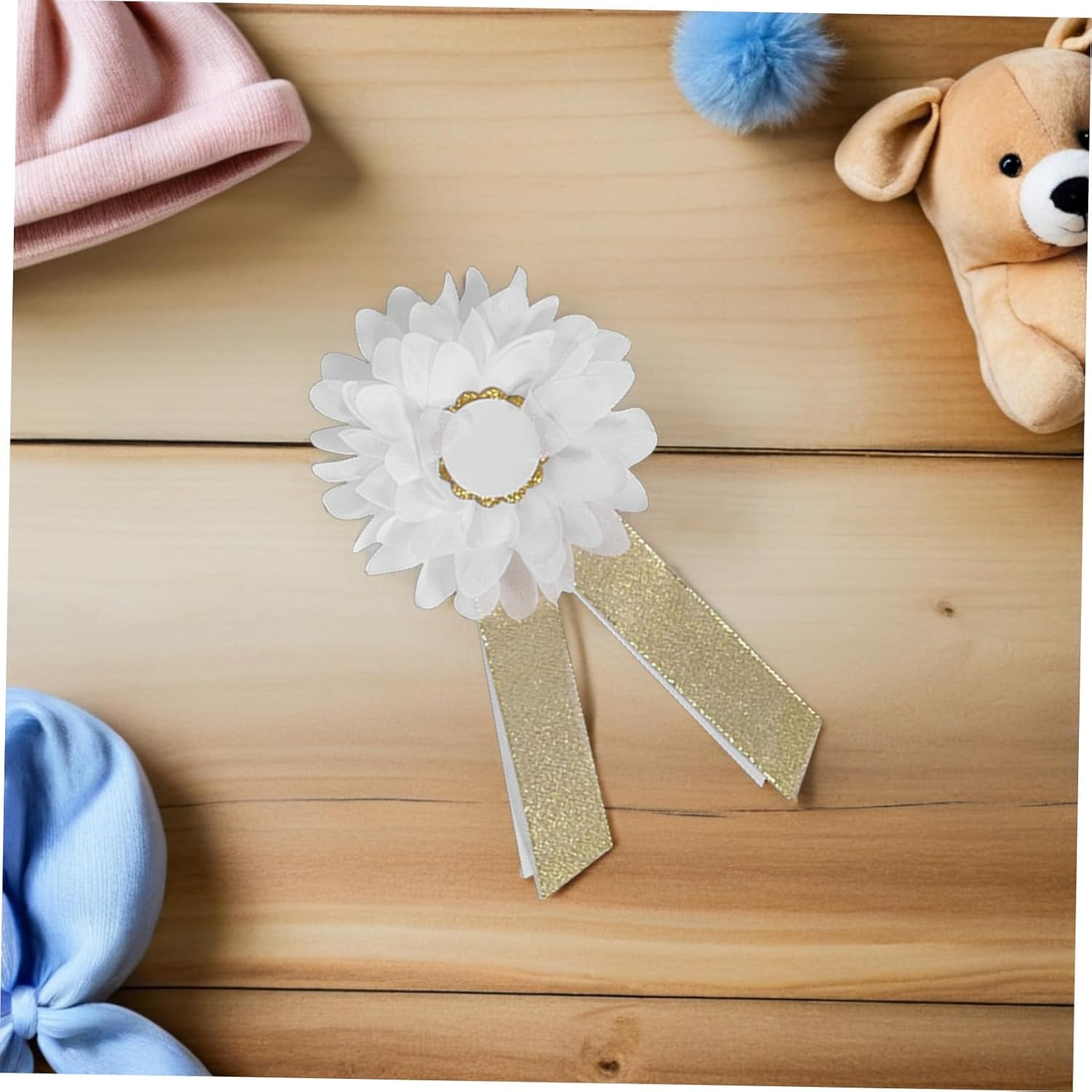 Adjustable Maternity Floral Sash Belt with Elegant Flower Accent for Pregnant Women Soft Breathable Shower Belly Band for Pregnancy Photography and Special Events image number 6