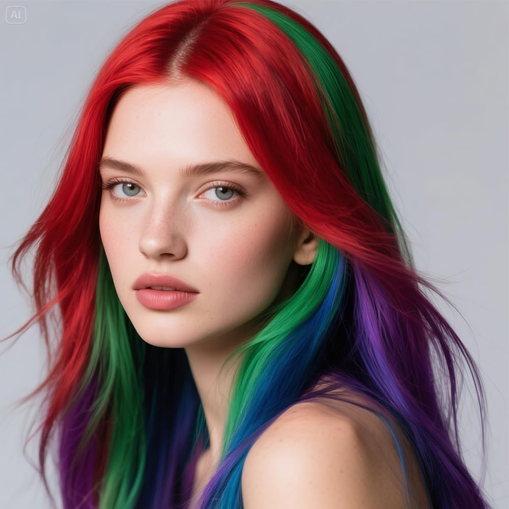 Hair Chalk Comb Temporary Light Hair Colour Cream Gifts for Girls for Children 4 5 6 7 8 9 11+ Years 10 Pieces image number 3