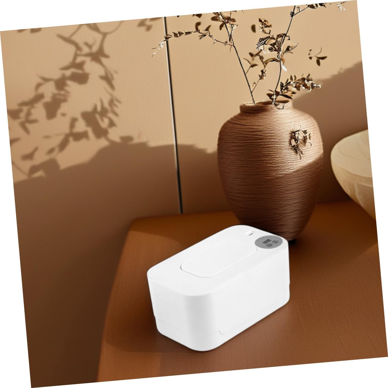 Yardenfun Wipe Warmer Dispenser Portable Reusable Wipes Container Warmer for Bathroom Travel Large Capacity image number 2