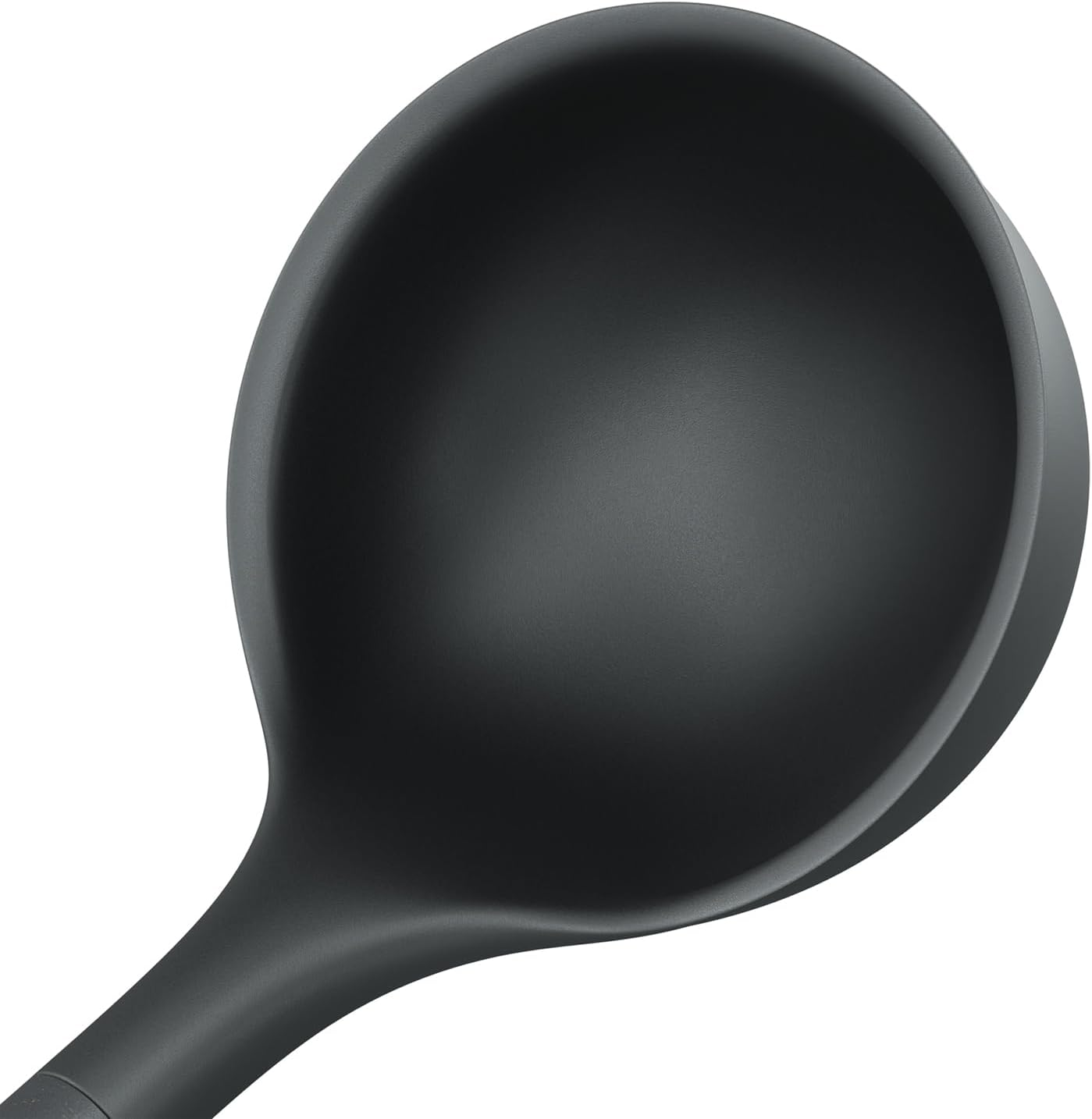 Zyliss Medium Ladle, Sustainable Wheat Straw/Nylon Soup Ladle for Stirring, Serving, & Scooping Soups, Stews, Sauces & More W/Heat Resistant Silicone Head, Dishwasher Safe, 28Cm X 5.5Cm - Beluga Grey image number 3