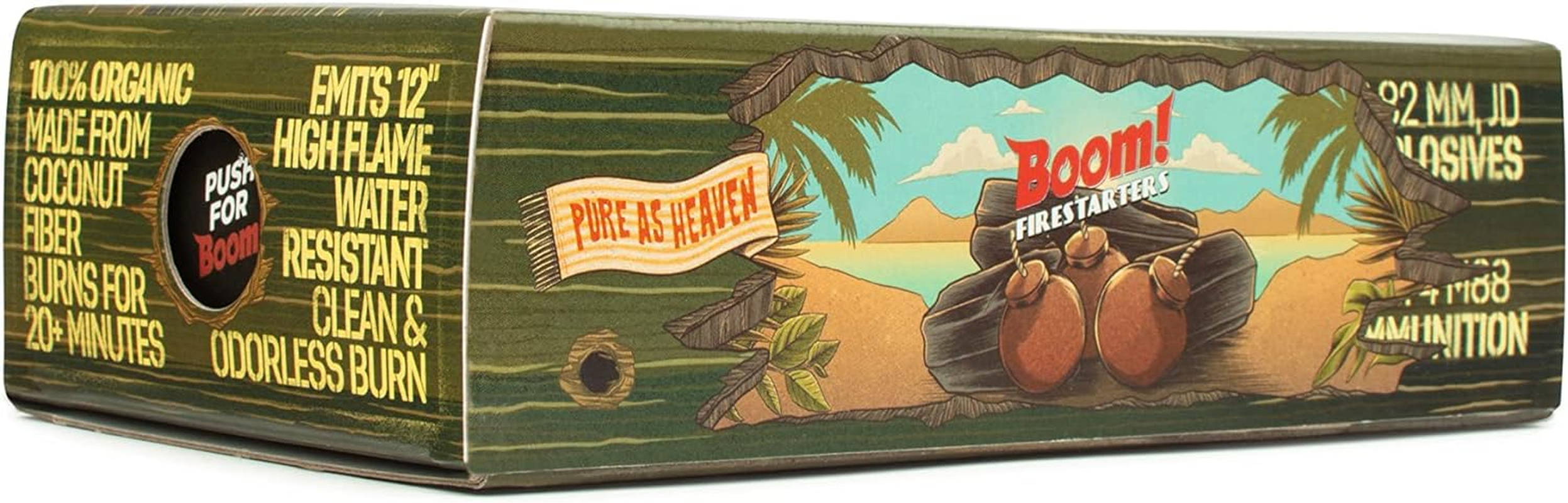 Jealous Devil Boom! Fire Starters - Organic Coconut Fibre BBQ Fire Starter for Campfires, BBQ and Indoor Fireplace - Clean, Odourless 20 Minute Burn Time image number 4