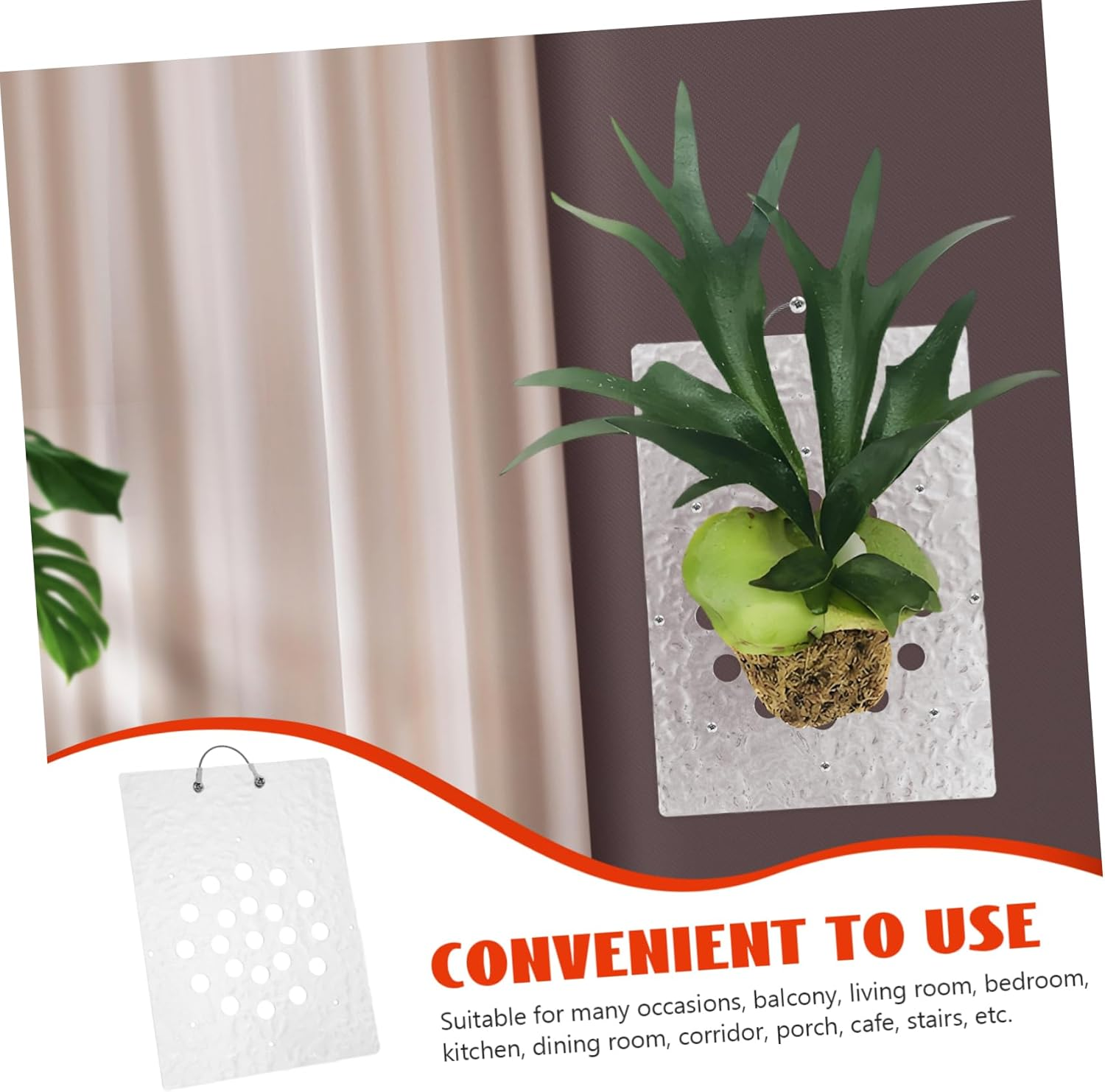 Mounted Plant Board Fern Board Vertical Planter Acrylic Wall Hanging Easy Install image number 1