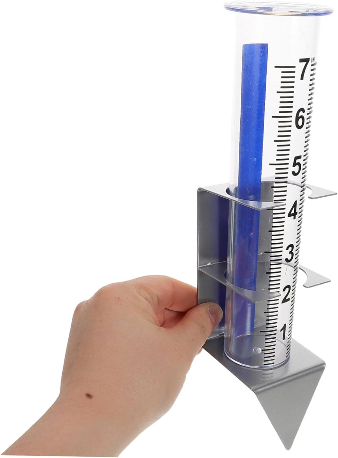 Gadpiparty Large Capacity Outdoor Rain Gauge with Mounting Bracket Plastic Decorative Rain for Garden Patio Accurate Rainfall Measurement Tool for Deck Railing and Outdoor Weather Monitoring image number 4