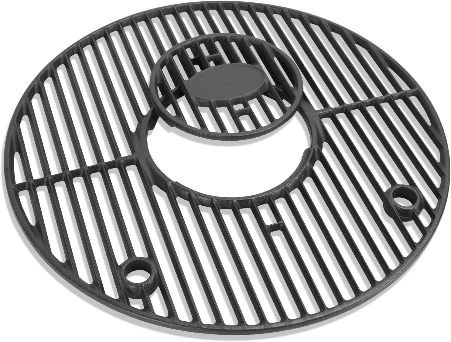 19.5" round Grill Grate for Akorn Kamado Ceramic Grill Char Griller Akorn 16620 E56720 16820 Parts, Cast Iron Grate for Char-Griller E16620 Pit Boss K24 Louisiana Grills K24 Replacement, Firepit Grate image number 2