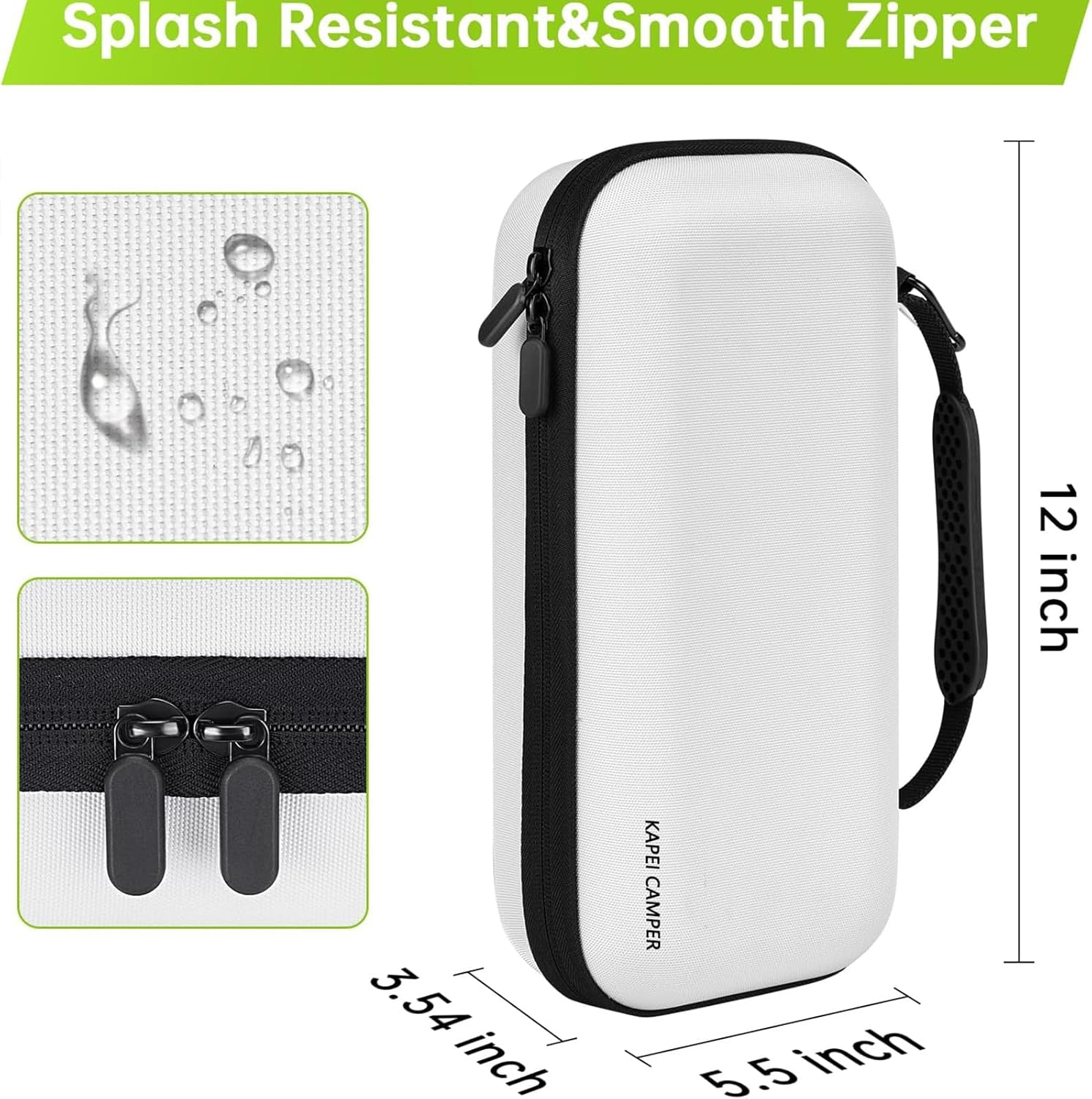 Golf Glove Holder with Removable Golf Glove Shaper, Protective Hard Shell Golf Accessories Case Bag with 2 Dividers Fits Balls, Tees, Markers, Divot Tools, Golf Essentials image number 4