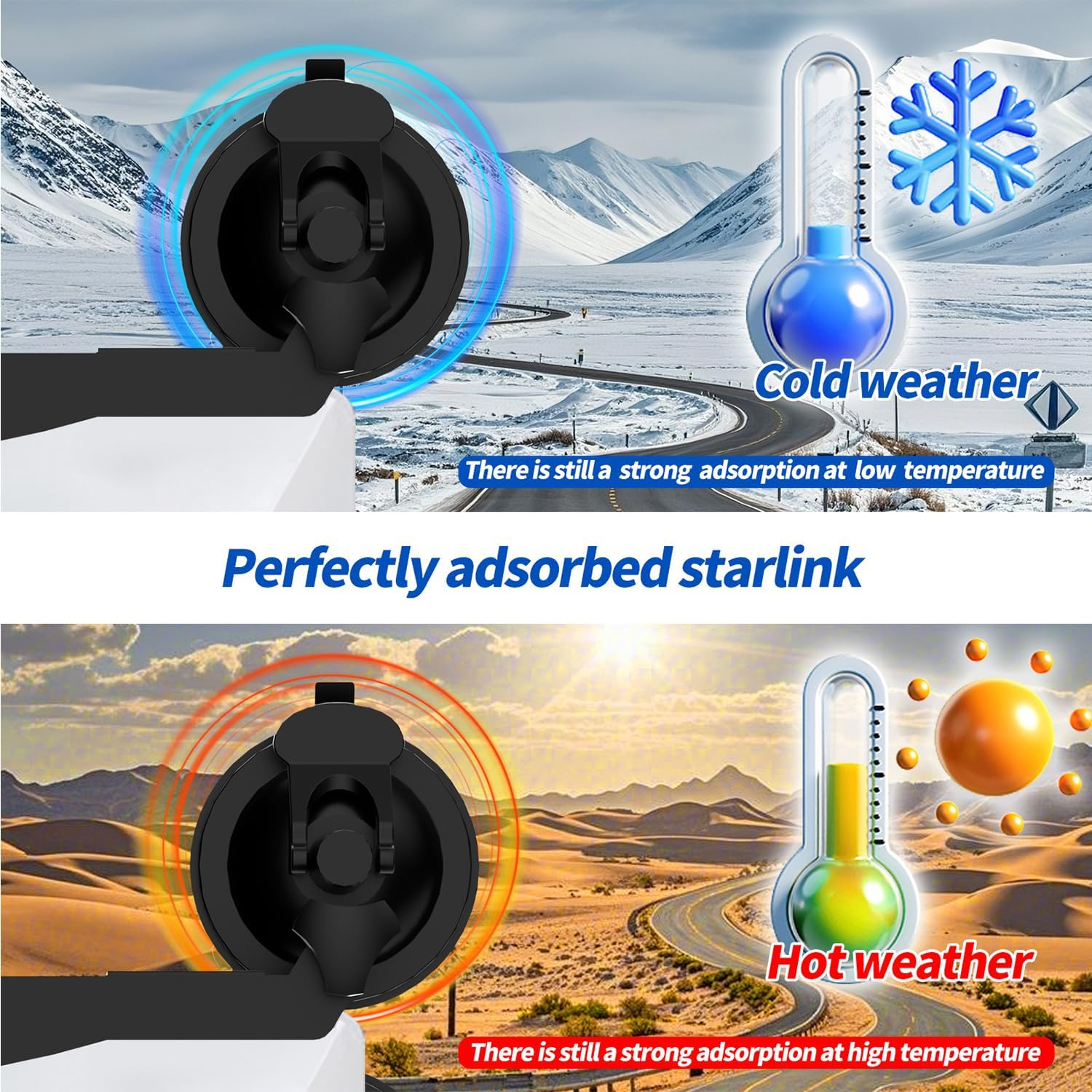 Starlink Mini Mount,Strong Suction Cup Mount for Starlink Mini Mounting on Windows, Sunroofs,Rvs, Boats, and Road Trips - Starlink Mini Accessories image number 1