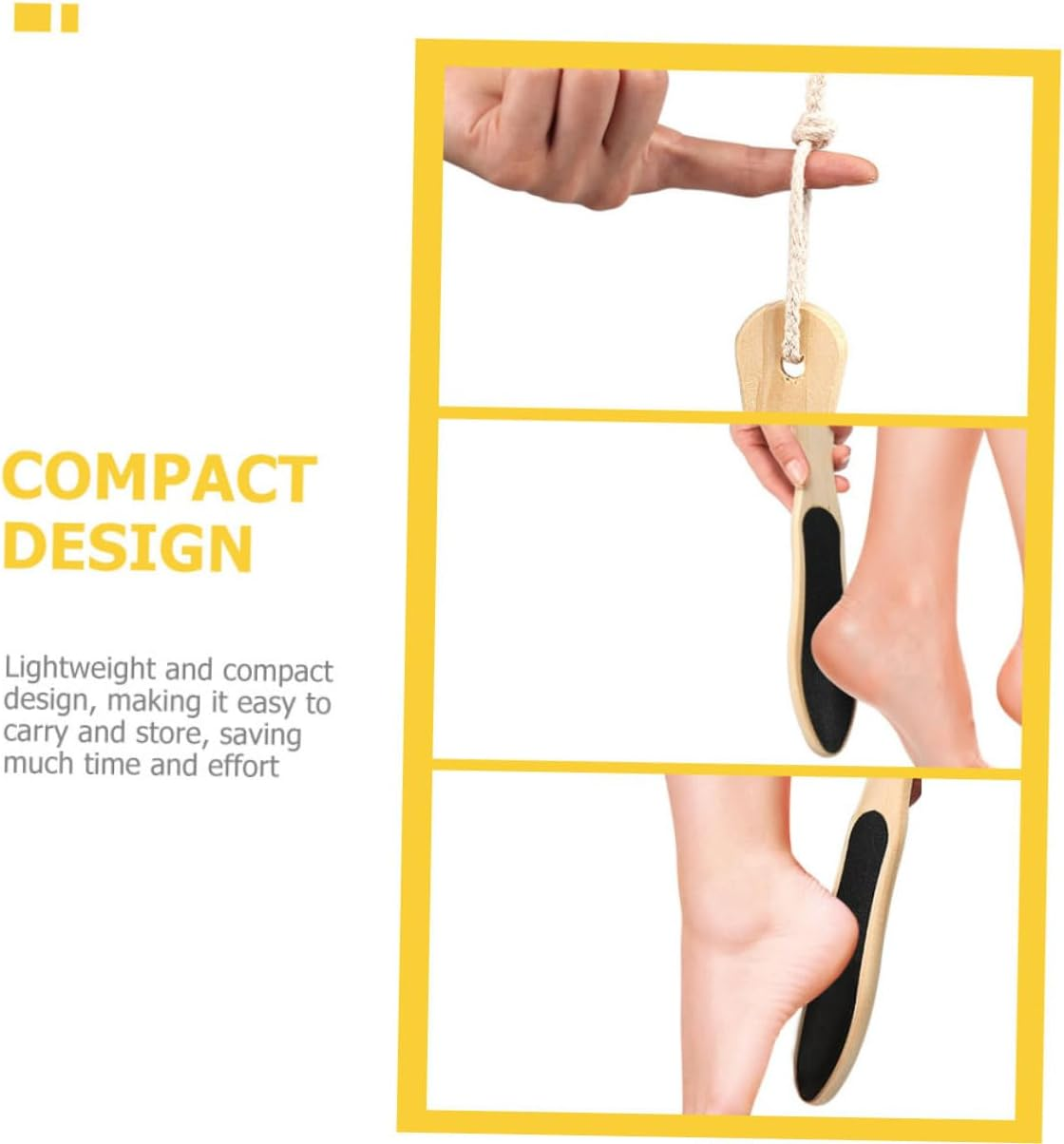 Ipetboom 2Pcs Ergonomic Foot Scrapping Boards Foot Care Files Reusable Dead Skin Removers image number 1