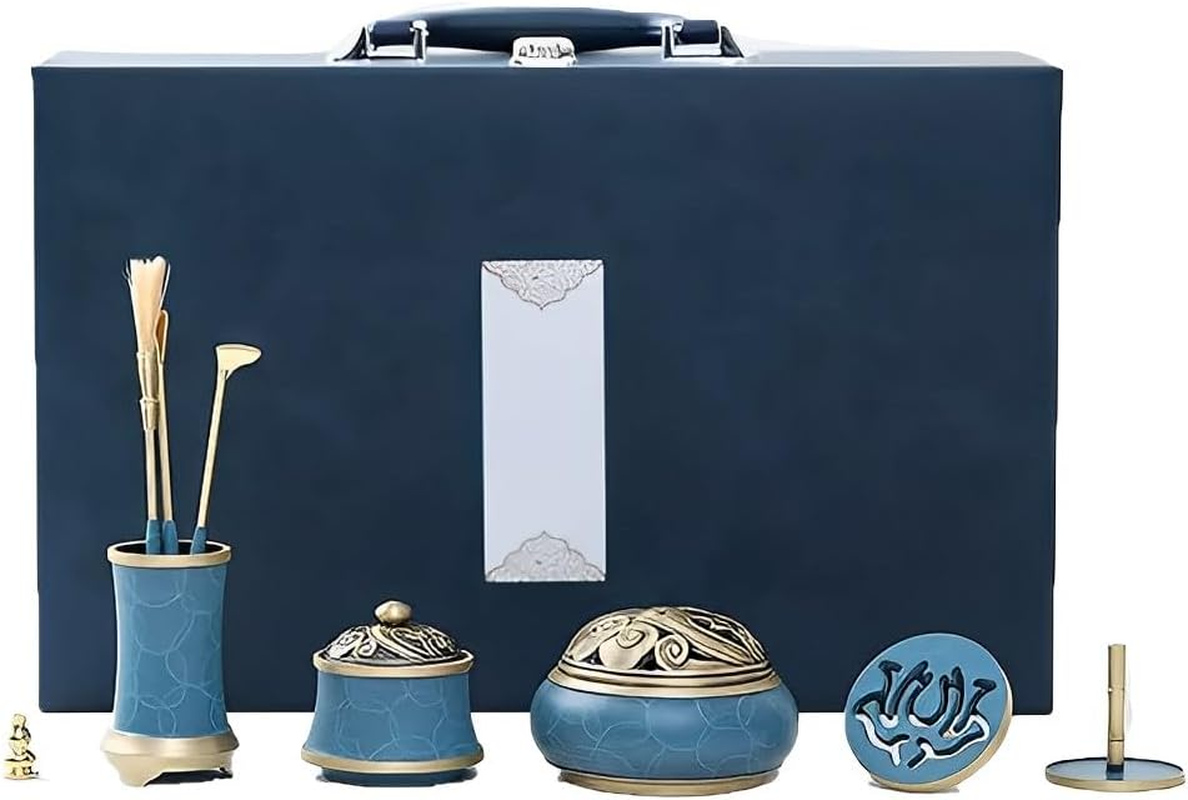 Brass Incense Making Kit Incense Mold Tool, 9 Pcs/Set Pure Copper Incense Burner Kit Tool, DIY Backflow Tower Incense Cone Molds for Yoga Meditation Home Fragrance Accessory image number 4