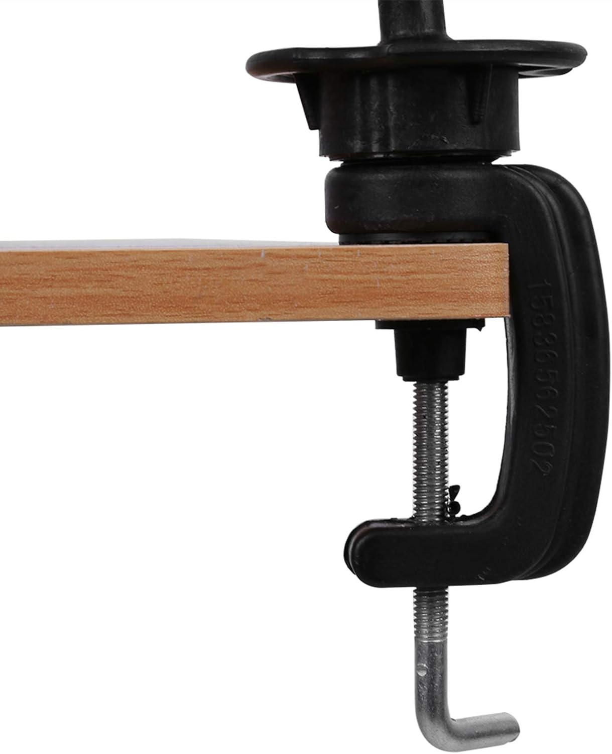 Canvas Head Wig Model Mannequin Display Stand with Table Clamp, Practice Training Head Hairdressing Head Headwear Cap Display Manikin Model for Wigs and Hats (21 Inch) image number 1