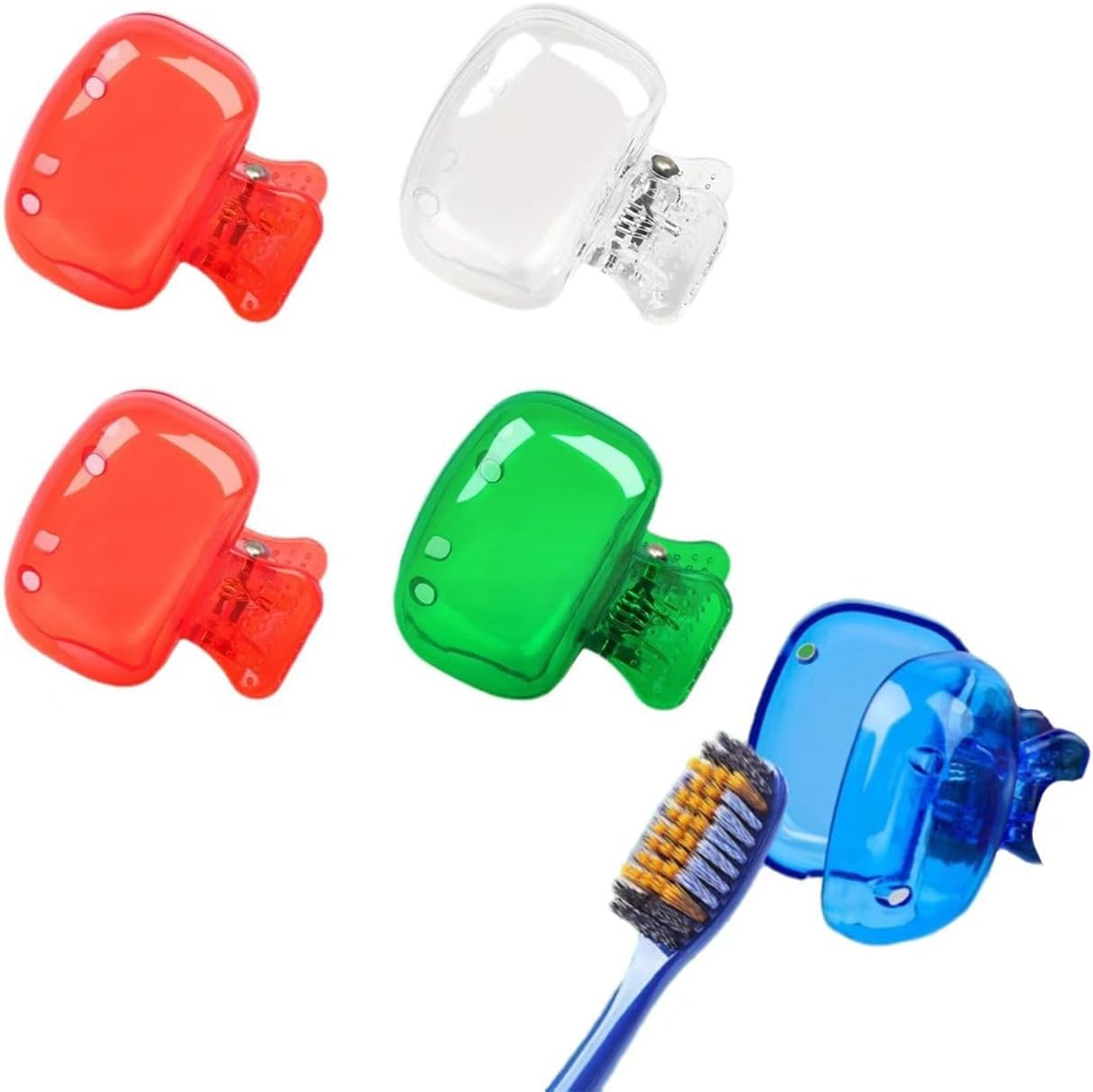 5Pack Toothbrush Cover, Toothbrush Covers for Toothbrush Head Protection,Travel Toothbrush Case, for Family Trips, Camping, Bathrooms, Schools and Business image number 5