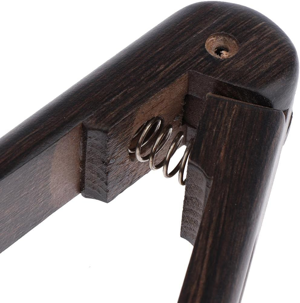 Wooden Handle Hair Straightener Brush Hair Comb Clamp Folding Hair Straightening Hairbrush image number 1