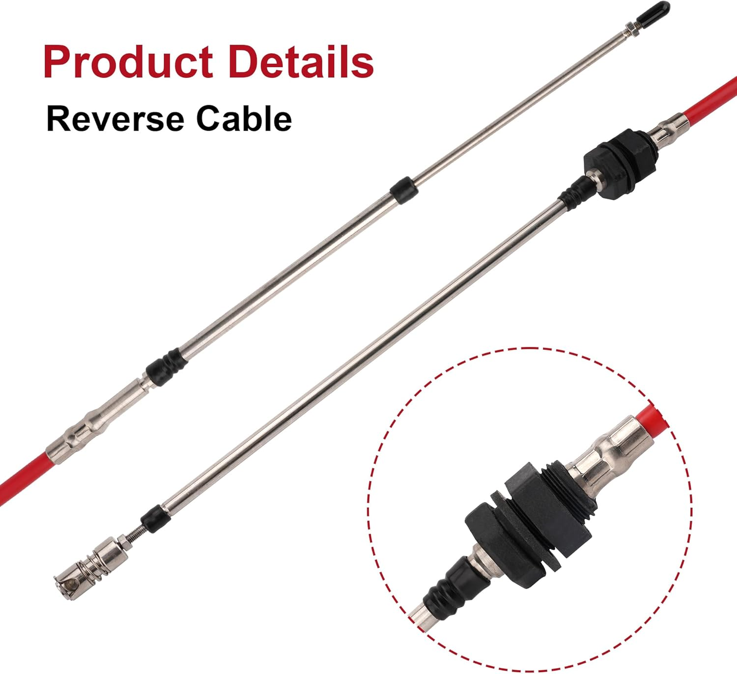 Reverse Cable for Yamaha FX 140 2002-2004, FX Cruiser 2003-2007, FX Cruiser HO 2004-2007, FX HO 2004-2007, FX 1000 2005-2007, F1B-6149C-02-00, F1B-6149C-01-00 image number 5