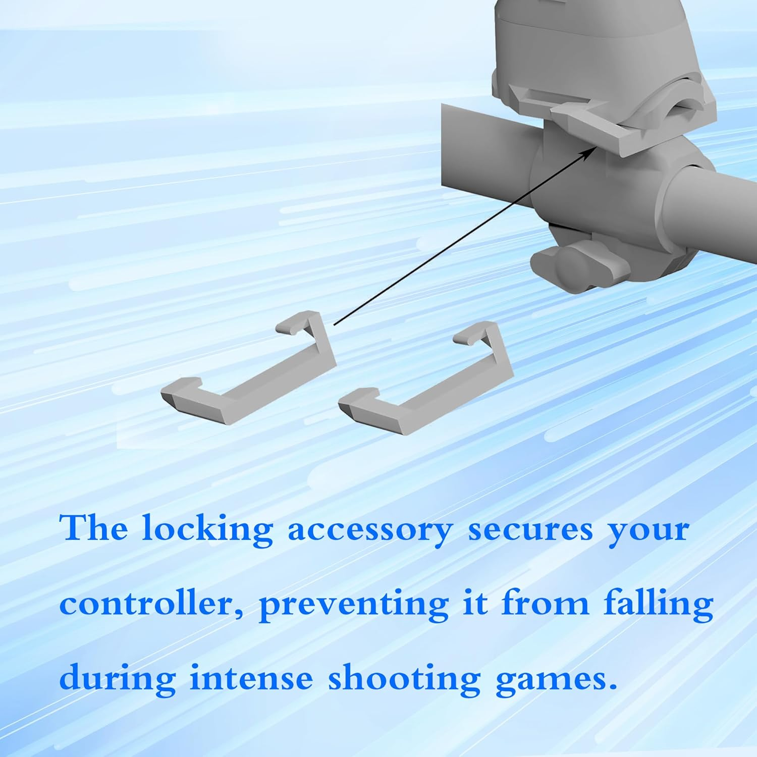 Gun Stock for Quest 2, Compatible with VR Quest2 Controller Grips for Enhance Stability and Control Magnetic Stock Rifle Adapter (Black for Quest2)