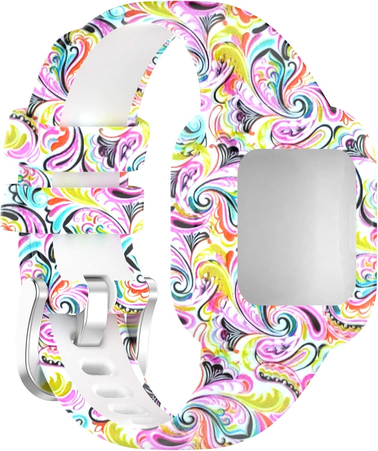 Intended for Garmin Vivofit JR 3 Bands for Kids 4+, Printing Pattern Soft Silicone Wristbands Sweat Resistant Bracelet Sport Strap for Vivofit Jr. 3 Fitness Tracker (5Color) image number 2