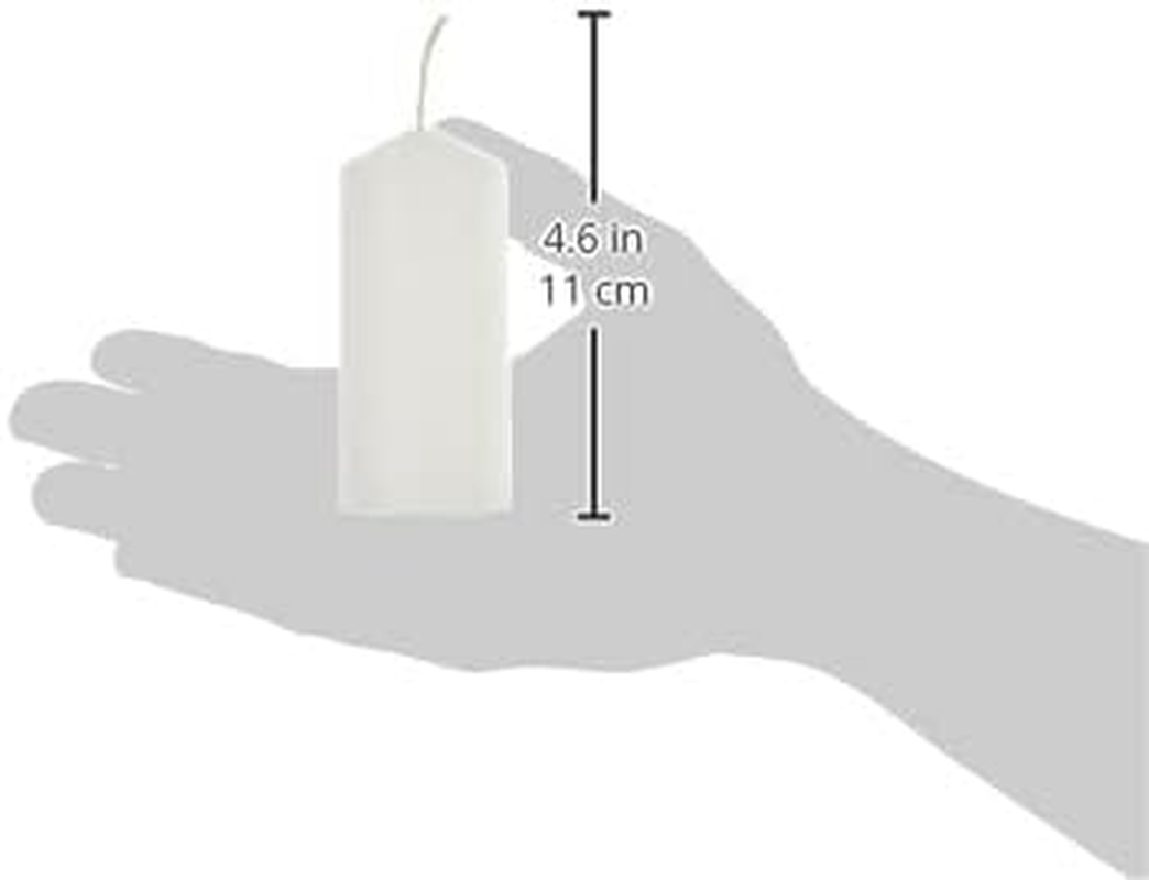 Papstar 17915 Pillar Candles Set of 10 40 X 90 Mm White