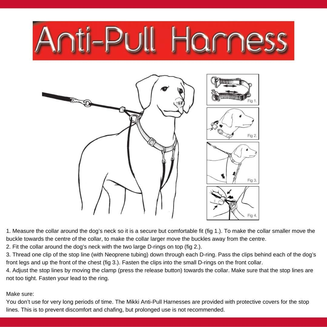 Mikki Dog, Puppy anti Pull Harness Halter -No More Pulling, Tugging or Choking -Fit All Leads -Large image number 3
