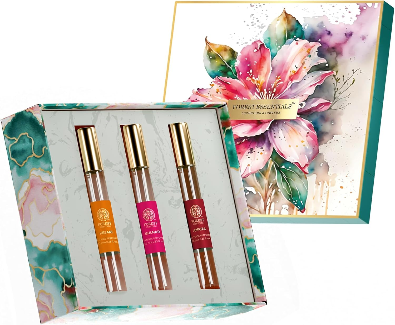 Forest Essentials Intense Perfume Selection Box | Eau De Parfum (EDP) | Intense Long Lasting Fragrance| Perfume for Women | Gifts for Women | Perfume Gift Set for Birthday image number 5
