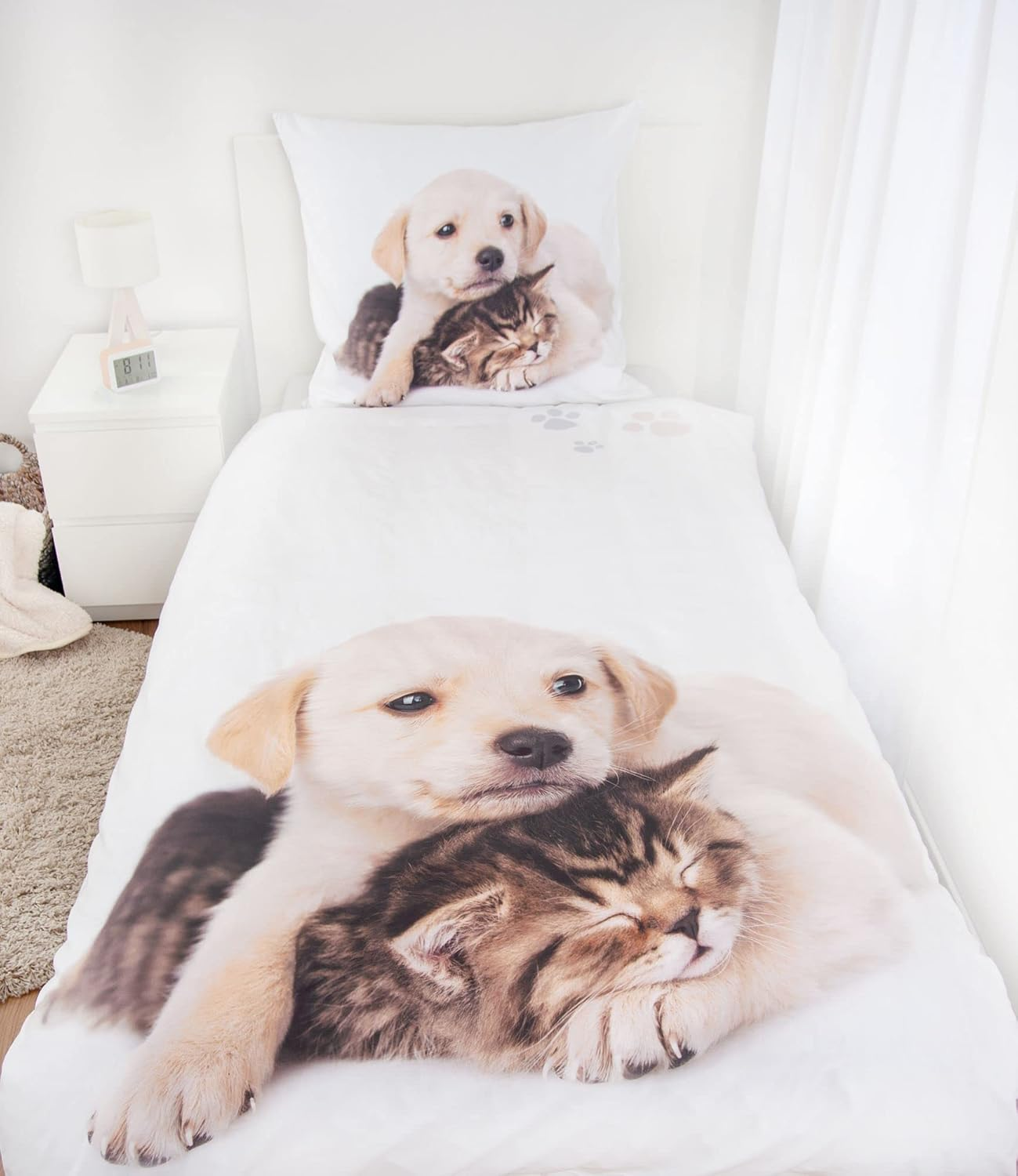 Klaus Herding Gmbh Bed Linen Set Dog and Cat 2 Pieces 135 X 200 Cm image number 1