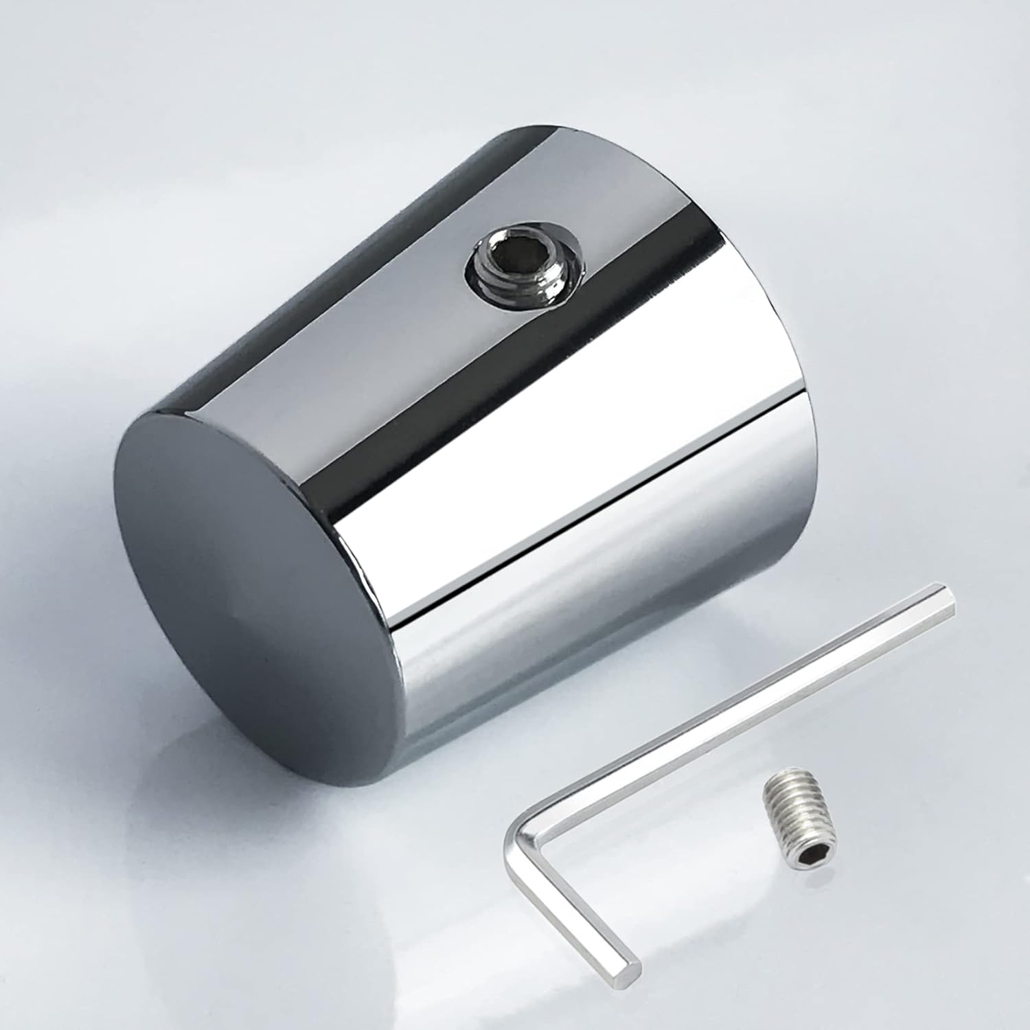 Benlari Heel Shift Eliminator Cap Compatible for Harley Davidson Touring Road King Street Electra Glide 1980-2021(Chrome)