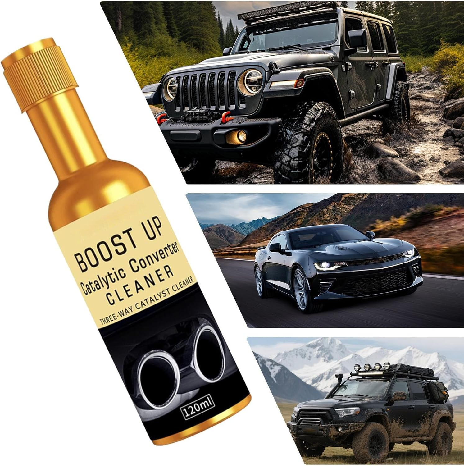 Oxygen Sensor Cleaner,120Ml Car Boost up Engine Converter Cleaner - Cleaning Liquid Booster for Drivers Truck Road Trip Van Highway Driving Diving Men Garage image number 4