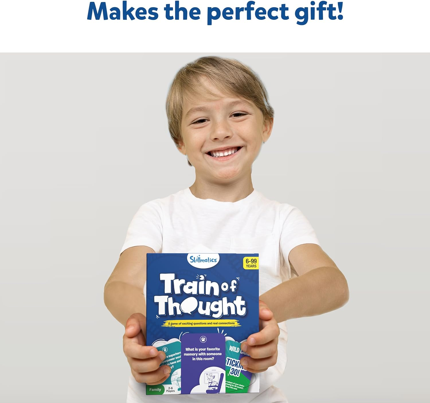 Skillmatics Card Game - Train of Thought, Fun for Family Game Night, Educational Toys, Travel Games for Kids, Teens and Adults, Gifts for Ages 6, 7, 8, 9 and Up image number 1