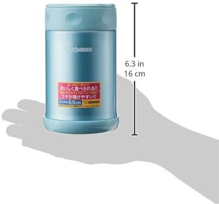 Zojirushi Stainless Steel Food Jar 500 Ml Aqua,Aqua Blue image number 4