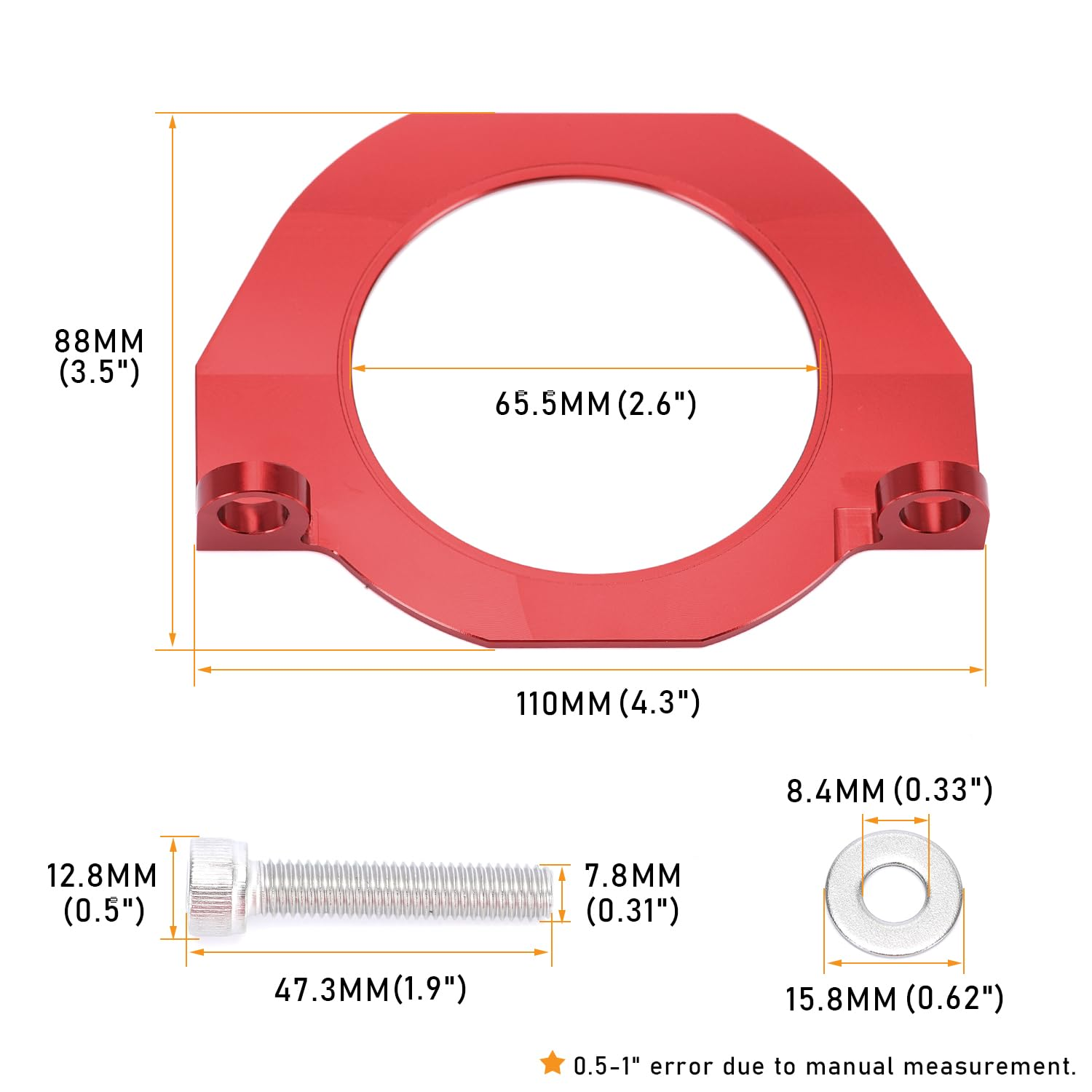 Crank Seal Guard Serpentine Belt Protection Guards Bracket Compatible with BMW 335I 535I 135I N54 N55 N52 S55 Red