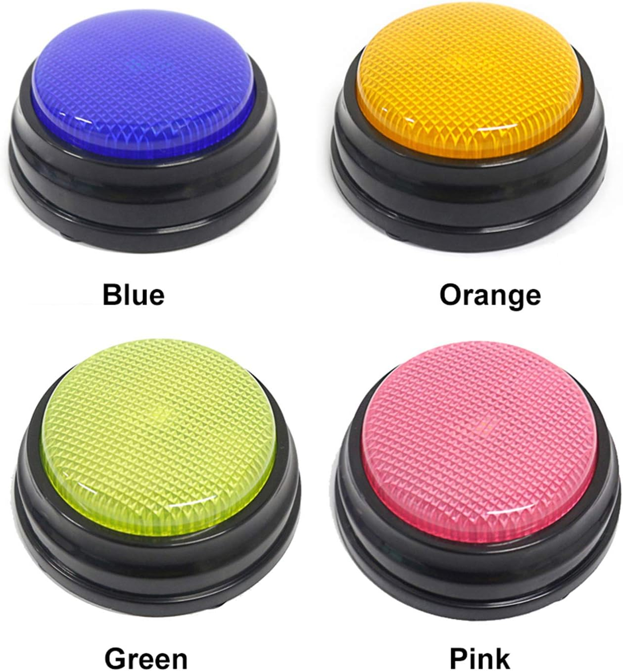Recordable Talking Button with Led Function Learning Buzzers, Recordable Sound Button, Answer Buzzer Button, Sound Button, Recording Sound Button Blue