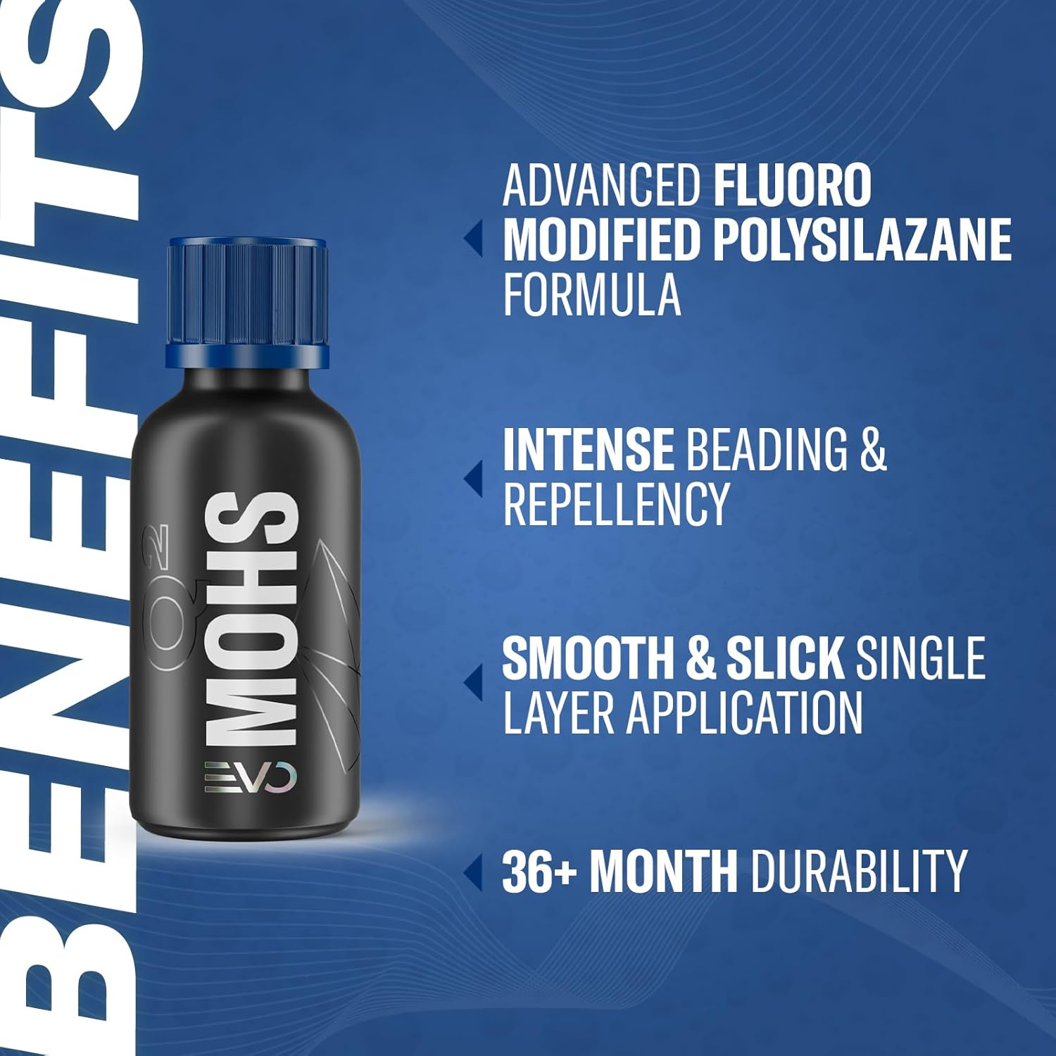 GYEON MOHS EVO 50 Ml Ceramic Coating for Cars | the Ultimate DIY Ceramic Coating | Extremely Slick and Easy to Apply | 3-5 Years Durability image number 4