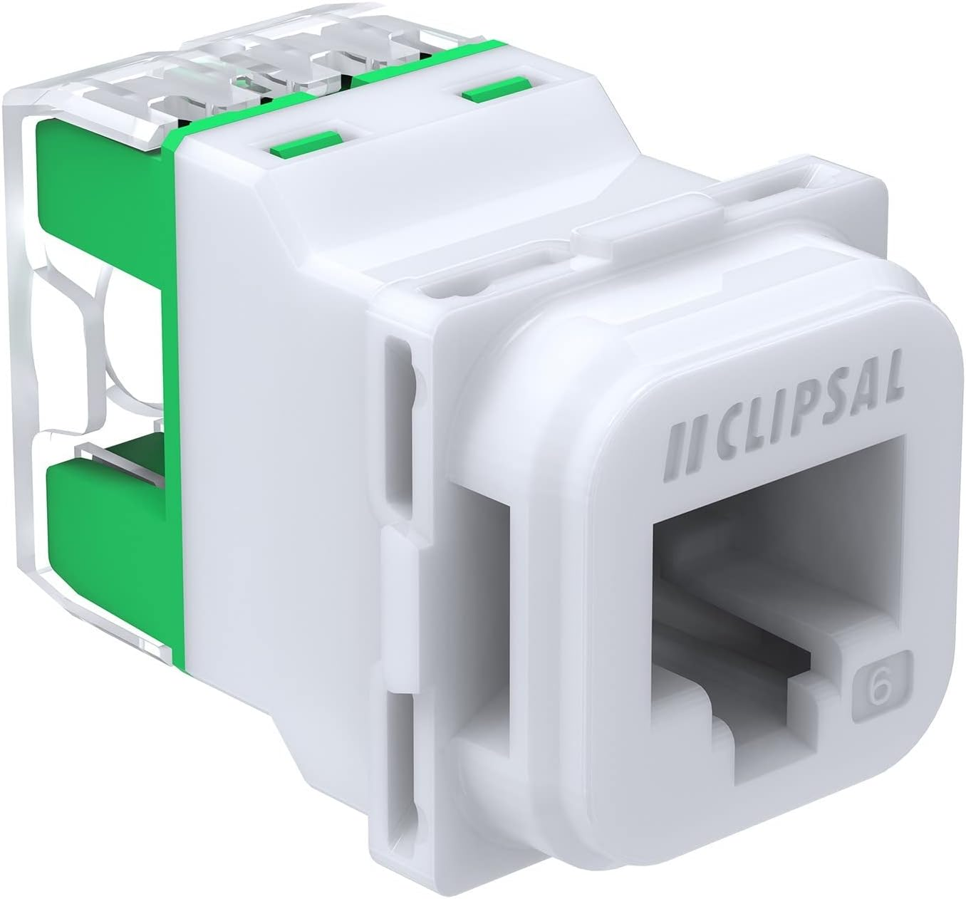 Clipsal Actassi S-110 40M RJ45 CAT6 Modular Jack, Red