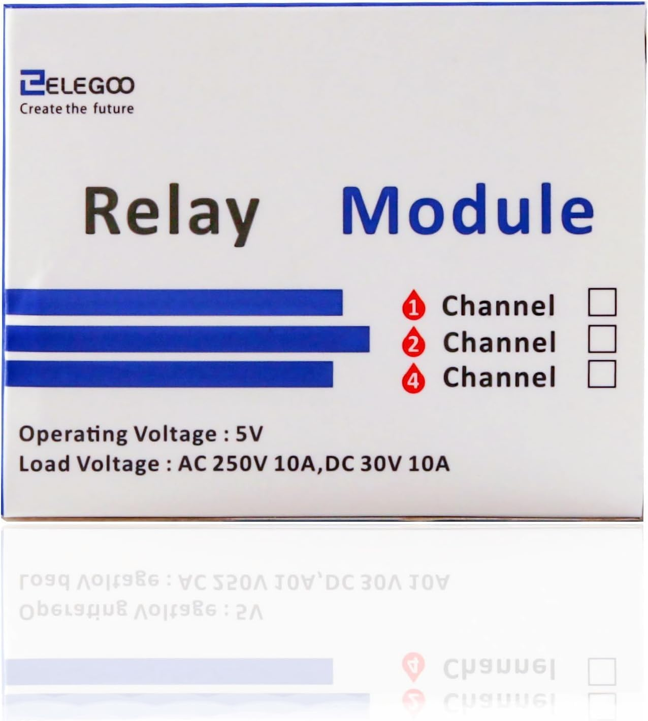 ELEGOO 4 Channel DC 5V Relay Module with Optocoupler for Arduino UNO R3 MEGA 2560 1280 DSP ARM PIC AVR STM32 image number 1