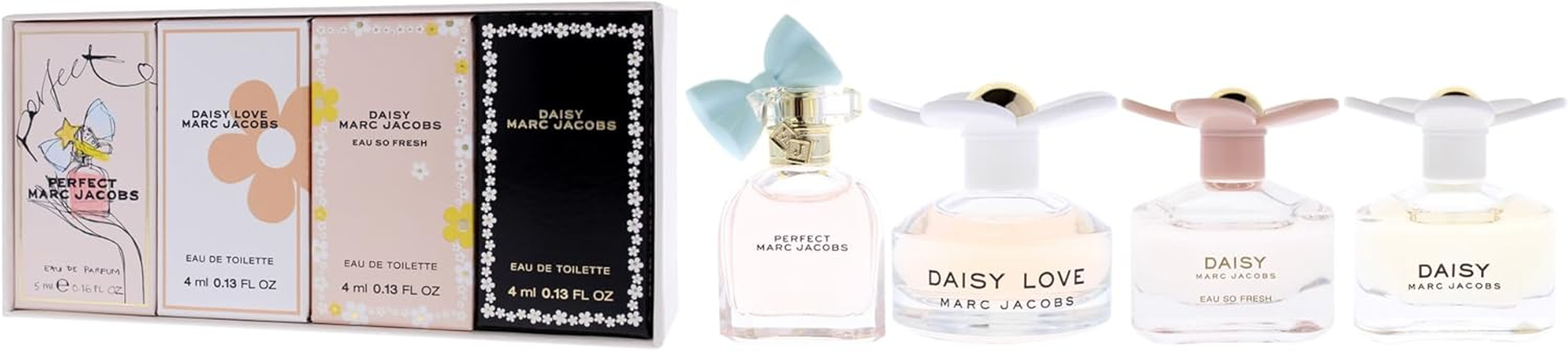 Marc Jacobs Daisy by Marc Jacobs for Women - 4 Pc Mini Gift Set 0.13Oz Daisy EDT Splash image number 1