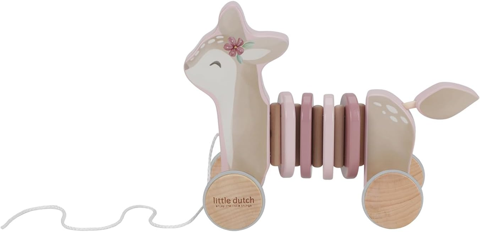 Little Dutch Fairy Garden Pull-Along Wood Deer image number 4