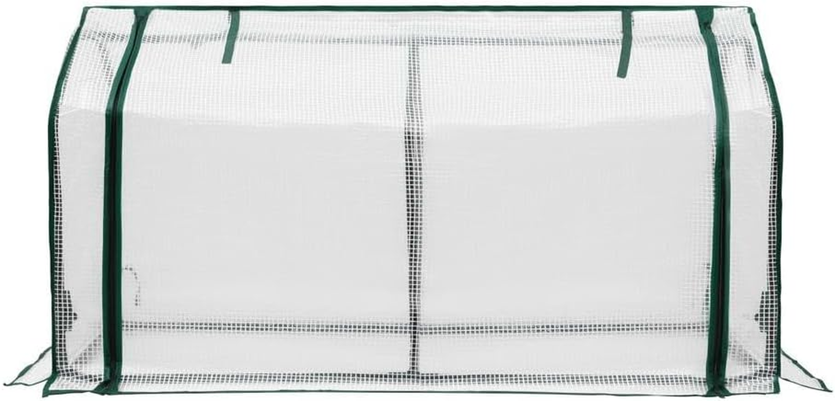 Green Fingers Mini Greenhouse PE Cover Green House Zippered Door 1.2X0.5X0.6M image number 2