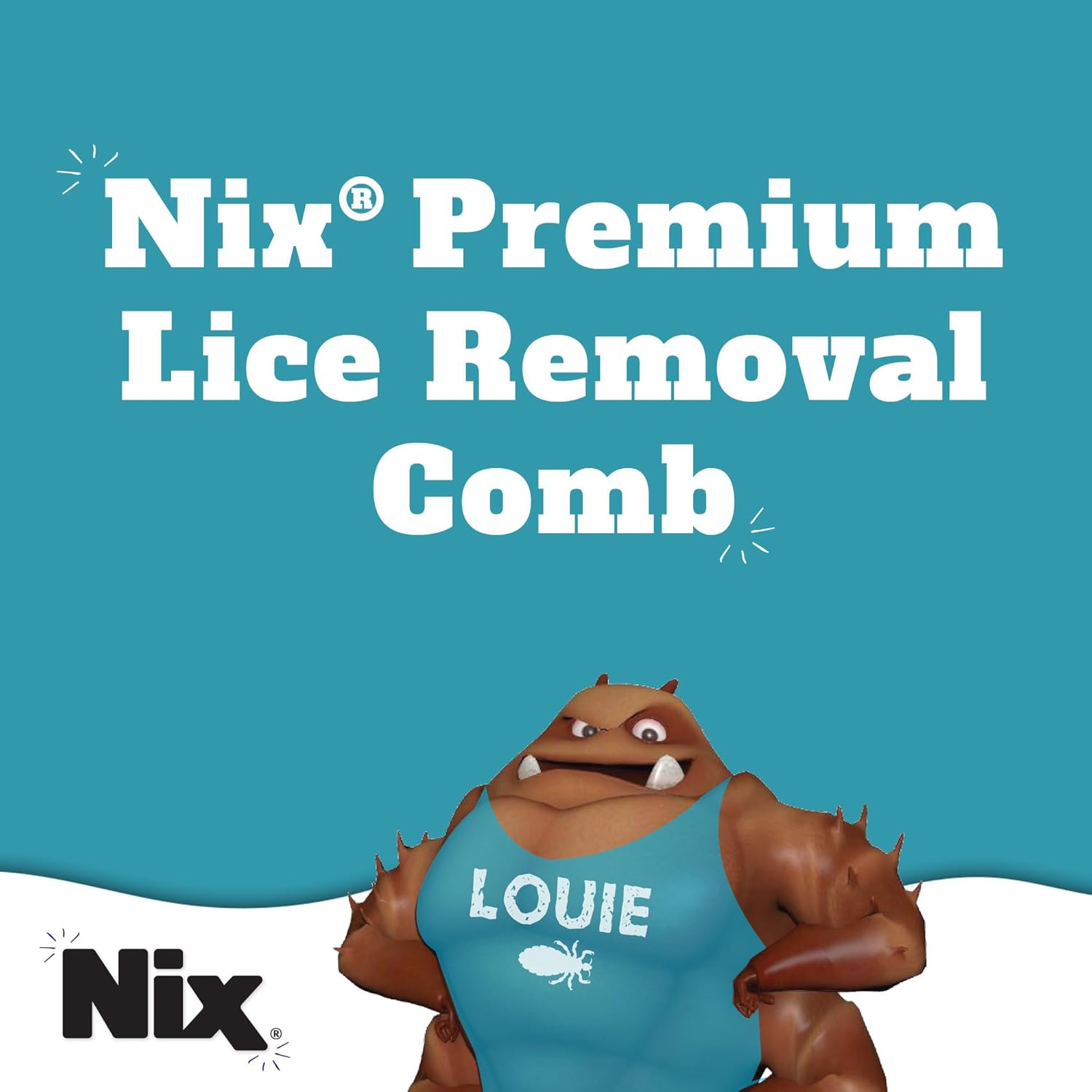Nix Premium Metal 2-Sided Lice Removal Comb | Designed to Remove Lice and Nits image number 2