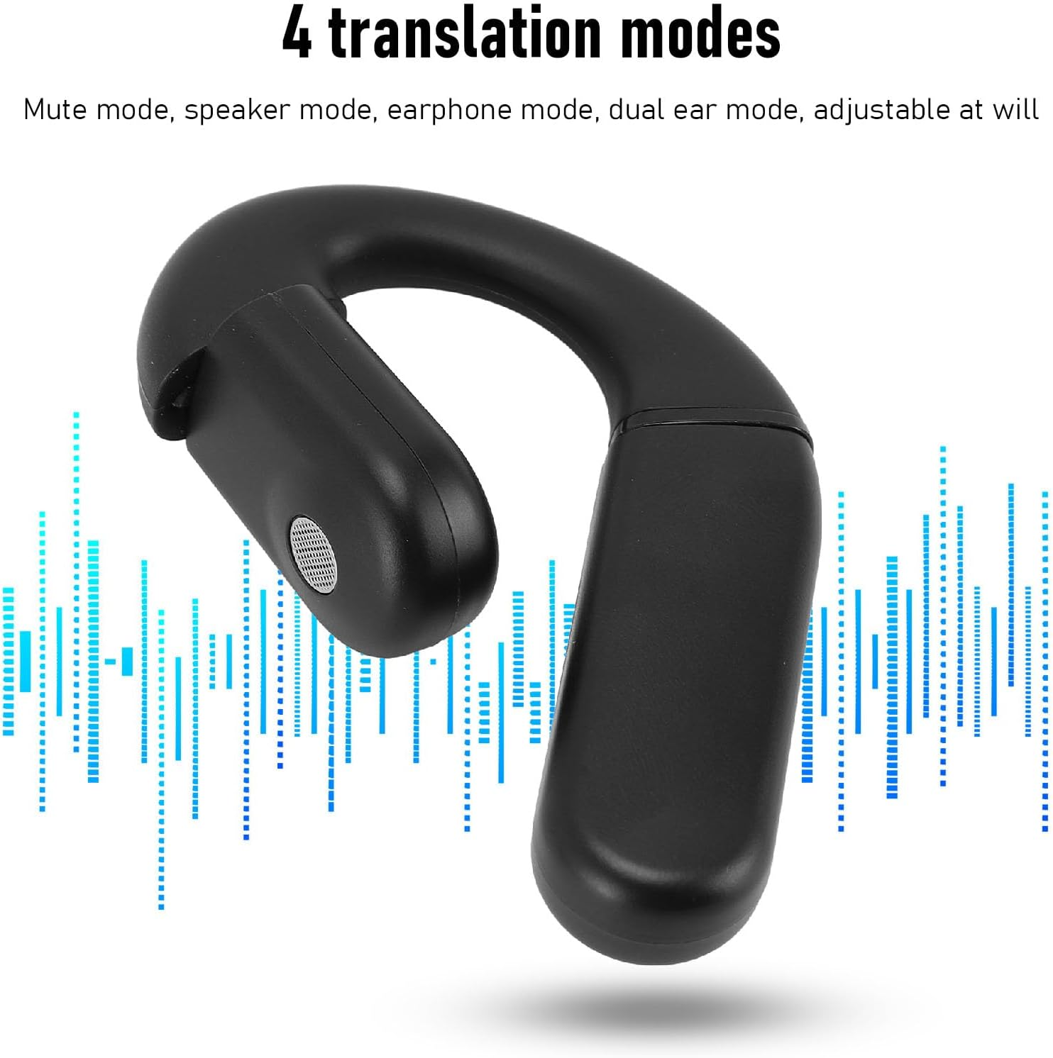 ASHATA 80 Languages Translation Earbud, 97% Accuracy, Real Time, Comfort Wear, Music Calls with APP for 4 Hours Continuous Use image number 1
