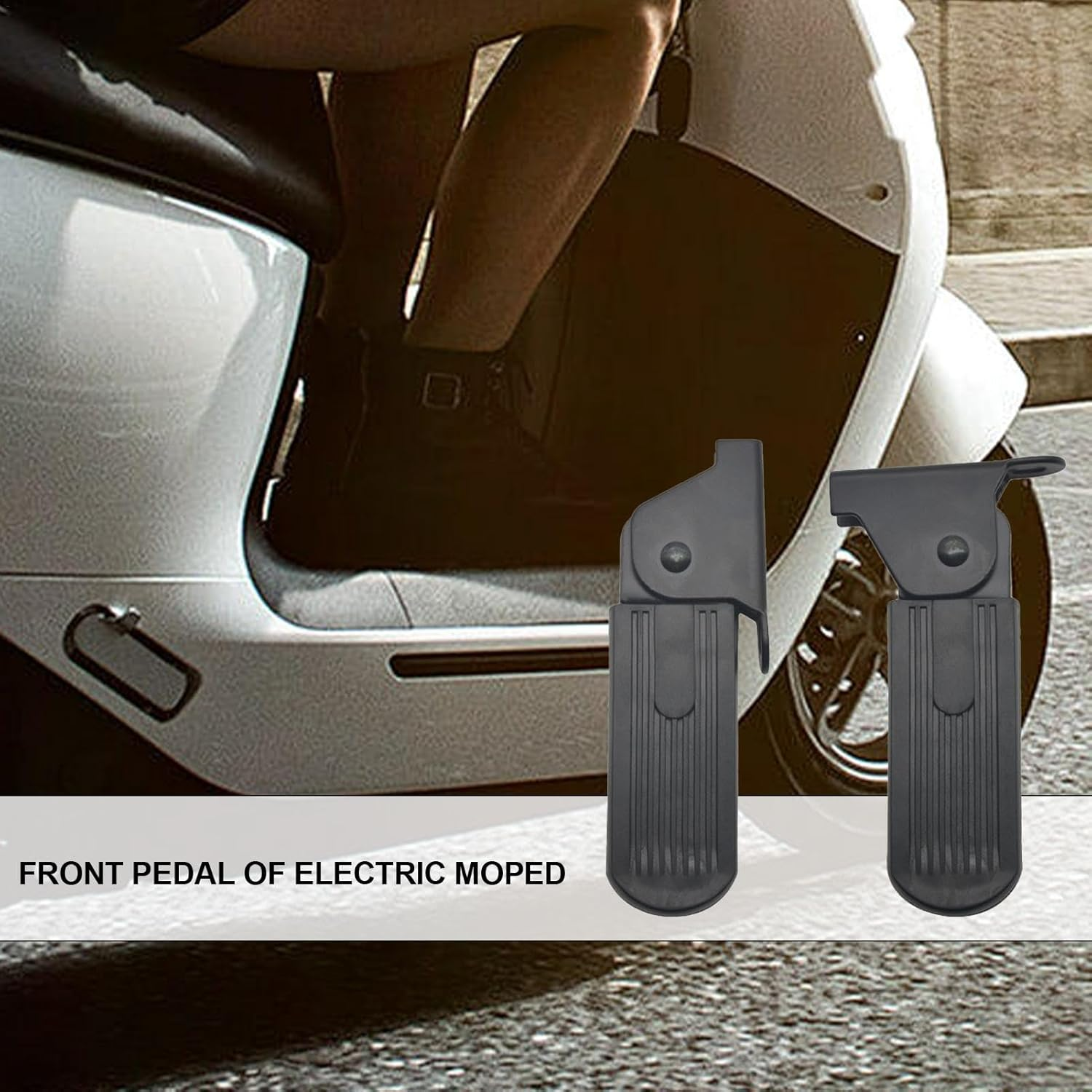 Motorcycle Foot Pegs, Front Foot Pedal for Ebikes | Passenger Pedal Supports, Folding Motorcycle Foot Rests for Electric Vehicles image number 5