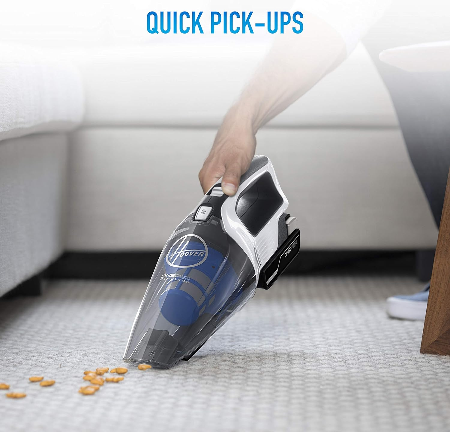 Hoover ONEPWR Cordless Handheld Portable Vacuum Cleaner, Strong Suction, Dual Filtration, Lightweight, 400 Ml Bowl Capacity for Quick and Easy Cleaning (Tool Only) image number 1