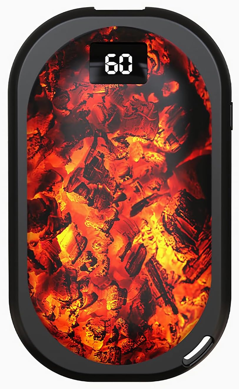 Hand Warmer Rechargeable, Electric Portable Pocket Heater with Power Bank Function, Gifts for Friends and Families, 12Hrs Long Lasting, 3 Heat Levels, for Arthritis, Camping, Hunting image number 3