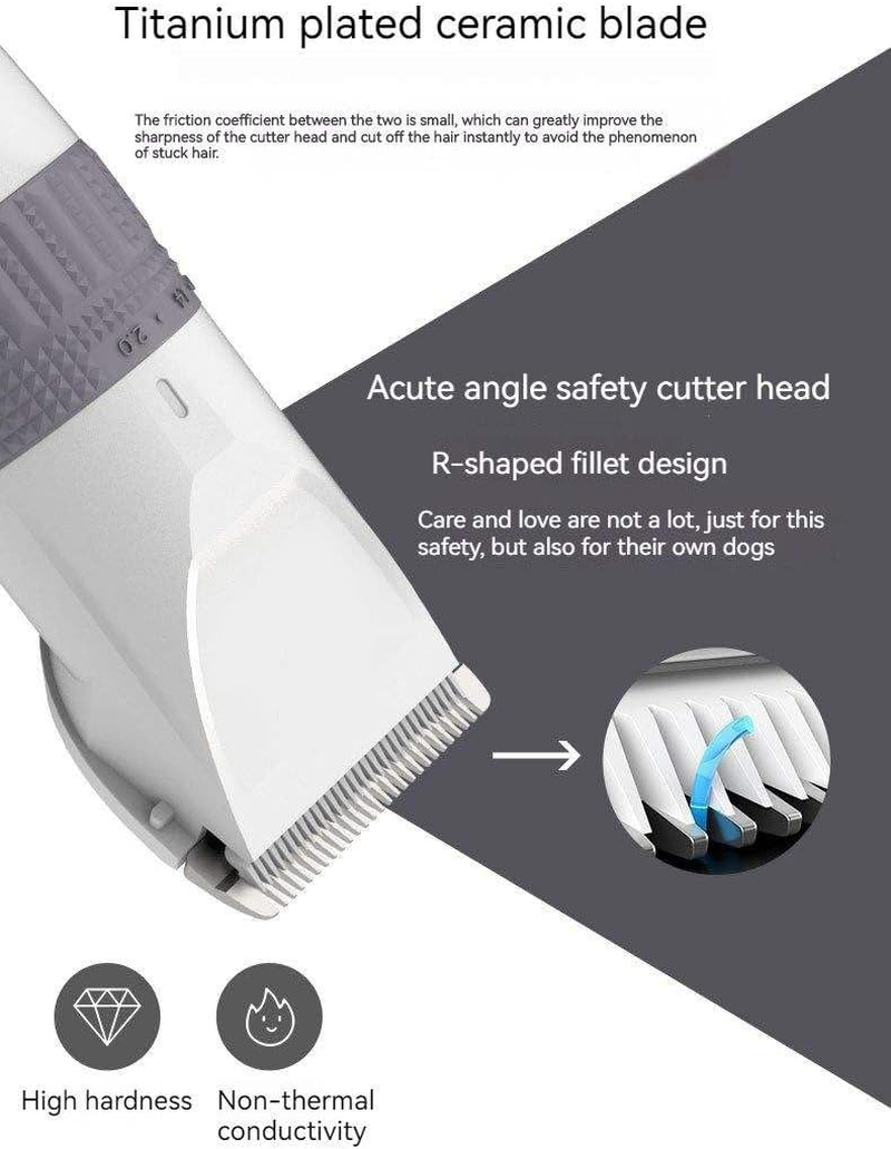 Dog Clippers, Professional Pet Grooming Kit, Rechargeable Pet Shaver Cordless Silent Dog Hair Trimmer, Best Hair Clipper for Dogs Cats Pets image number 3