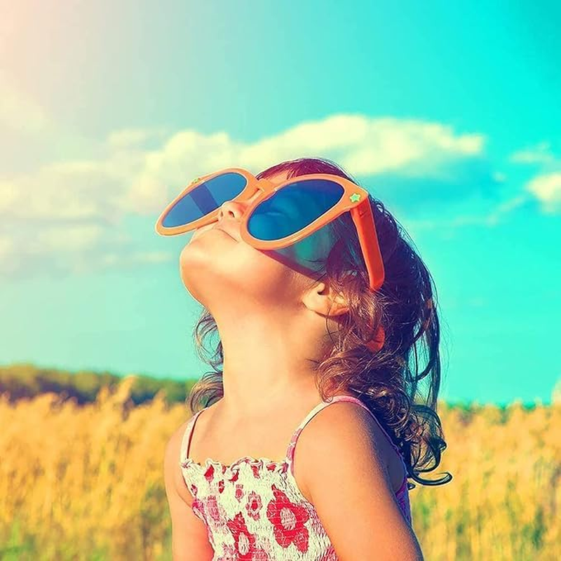 6 Pcs Jumbo Plastic Sunglasses Funny Party Glasses, Christmas Novelty Party Sunglasses for Festival Supplies Birthday Party Accessories, Beach Party Glasses for Childen & Adults image number 4