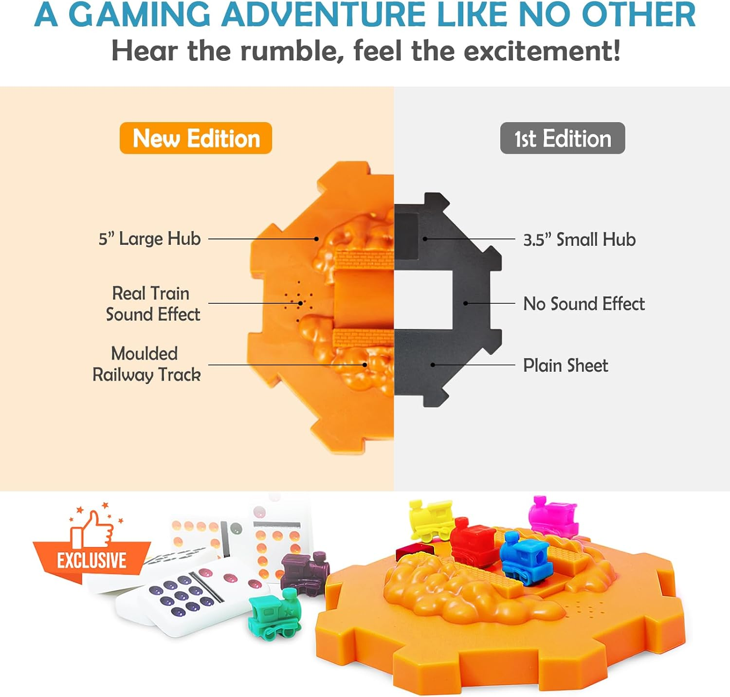 Mexican Train Domino Set with Sound Effect, Yinlo Dominoes Set for Travel, 91 Tiles Double 12 Colored Dominoes Travel Game Set with Aluminum Case for Kids and Families image number 6