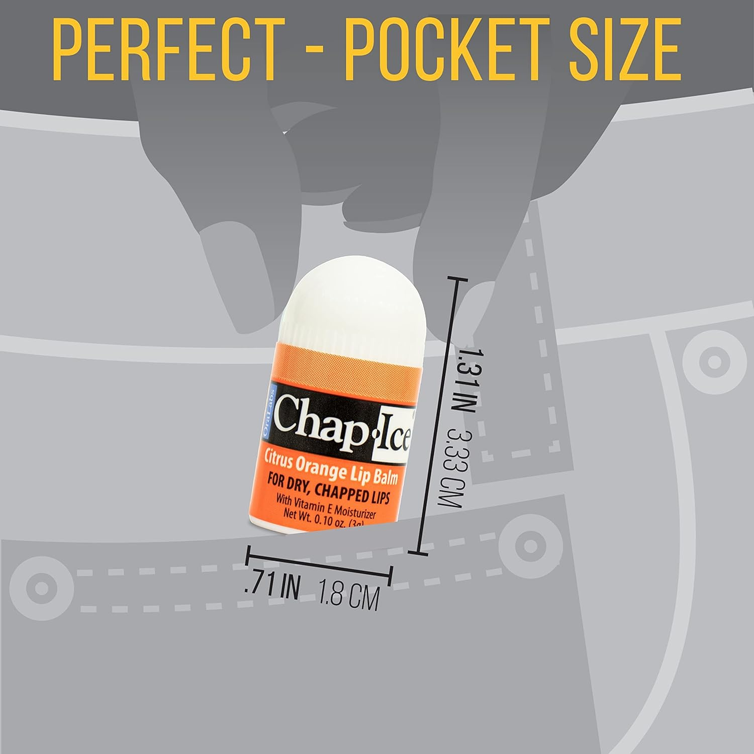 Chap-Ice&reg; | 12-Count Assorted Mini Lip Balm Pack & 1 Lip Balm Keychain with Swivel Clip | Made in USA | 4 Flavors - Cherry, Citrus Orange, Kiwi Lime, & Beeswax (0.10Oz/3G Each) image number 6