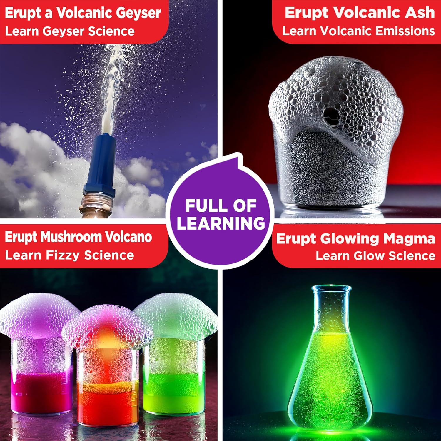 Doctor Jupiter Volcano Science Kit for Kids Ages 6-8-10-12-14| Easter, Birthday Gift Ideas for 7,8,9,10,11,12,13,14 Year Old Boys & Girls| STEM Learning & Educational Toys with 50+ Experiments image number 6