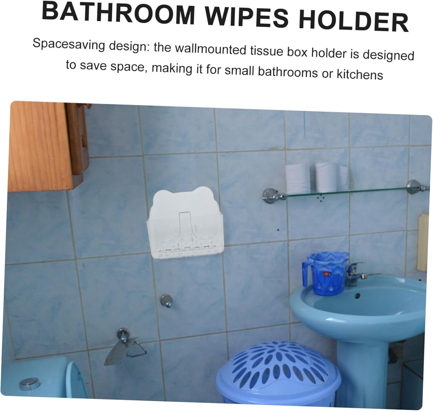 Kitchen Holder Wall-Mounted Wipes Container Tissue Case for Bathroom Napkin Holders Organizer Box image number 6