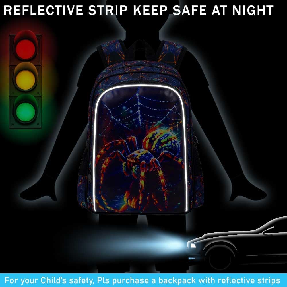 AGSDON 3PCS Backpacks for Boys, 16" Elementary Kids Backpack Preschool School Bookbags and Lunch Box