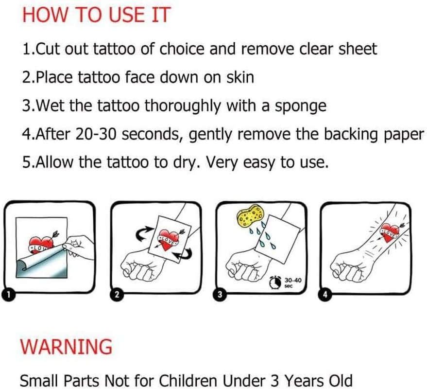 BUYUP Tattoos for Kids,Kids Tattoos Boys Girls,Waterproof Temporary Tattoo Stickers for Kid Birthday Party Bag Filler,Party School Rewards Gifts for Kids (40 Sheets,2X2 Inch)