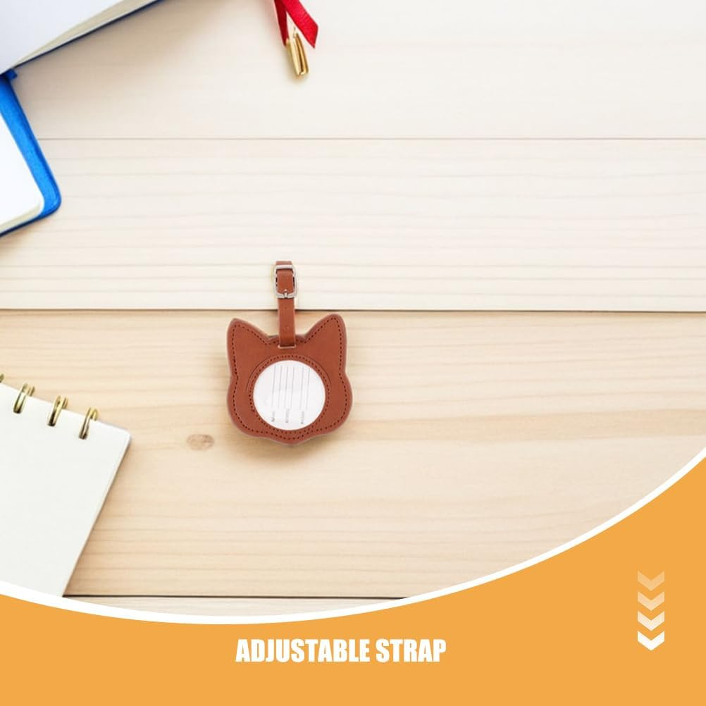 CIMAXIC 6Pcs Cat Luggage Tags: Cute Cat-Shaped Bag Identifier Cartoon Suitcase Label Travel Baggage Tags Luggage Identify Label for Women Men image number 6