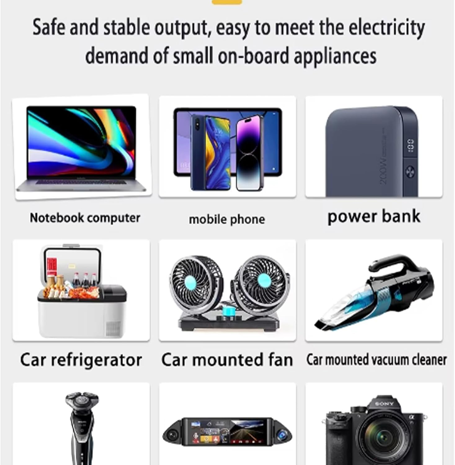 300W Car Power Inverter,Dc12V/24V Conversion Ac220V Power Converter USB Car Socket Charging Adapter Car Plug Converter with Switch and Current LED Screen,Suitable for SUV Car Truck image number 1